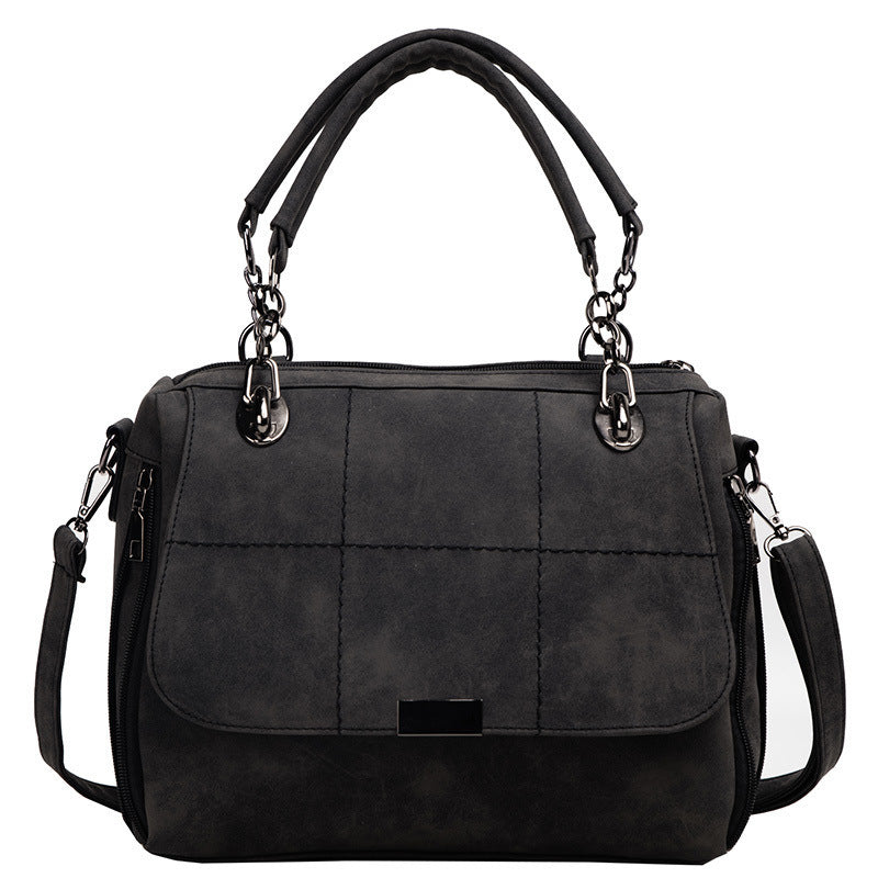 Handbag Matte Women Female Shoulder Bags Large Capacity Matcha Green PU Leather Lady Totes Boston Bag for Travel