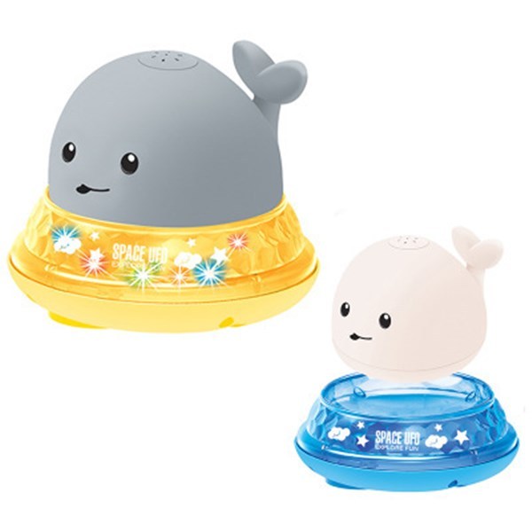 Toys Baby Cute Cartoon Whale Floating Spraying Water Bath Light Music LED Baby