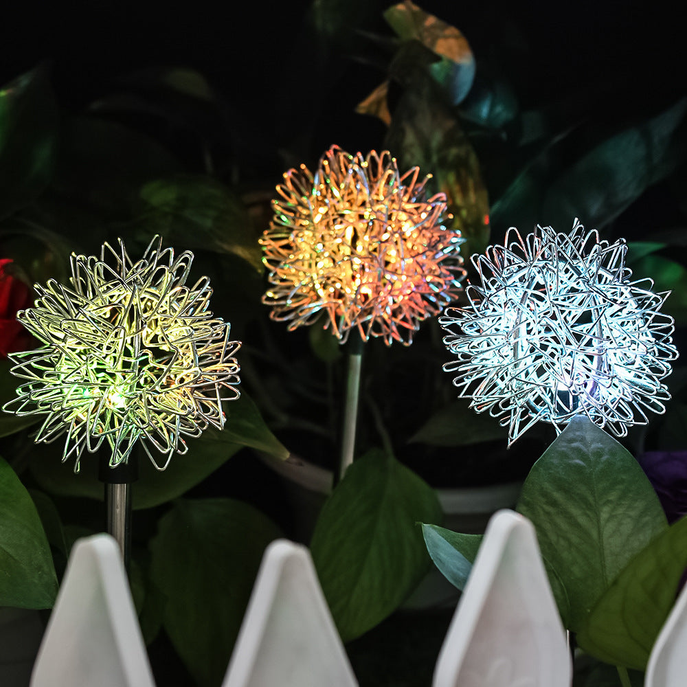 Solar Light Solar Dandelion Plug In Light Garden Decoration LED Light Outdoor