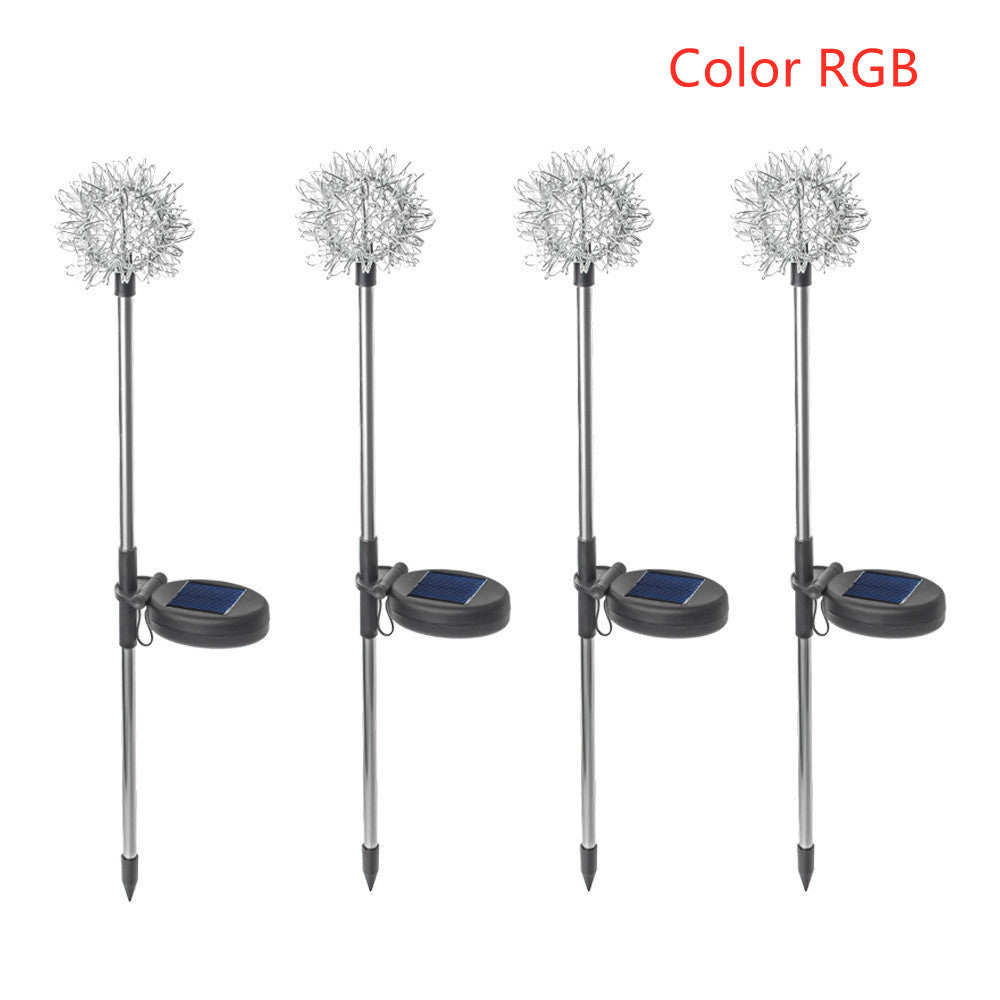 Solar Light Solar Dandelion Plug In Light Garden Decoration LED Light Outdoor