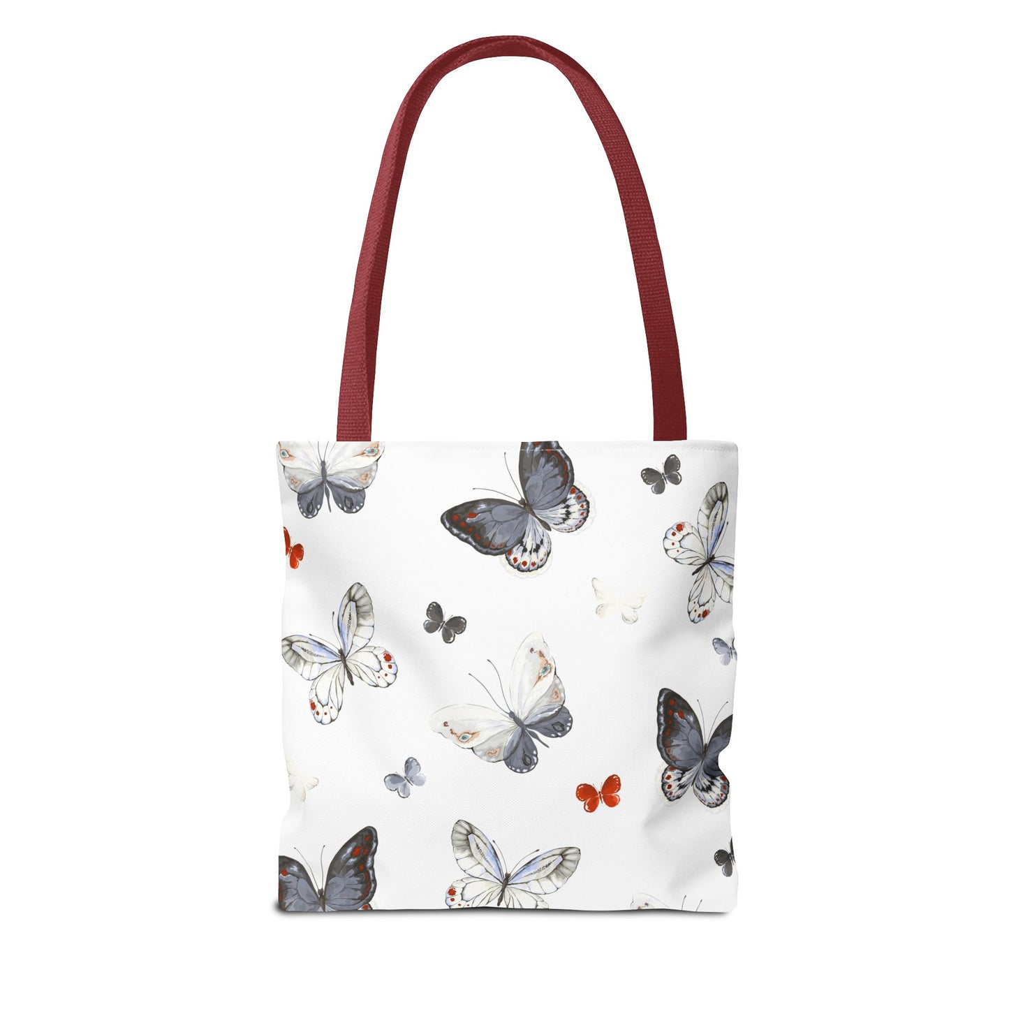 Butterfly Print Tote Bag - Stylish Shopping Bag, Eco-Friendly Carryall, Butterfly Lover Gift, Spring Accessories, Floral Design