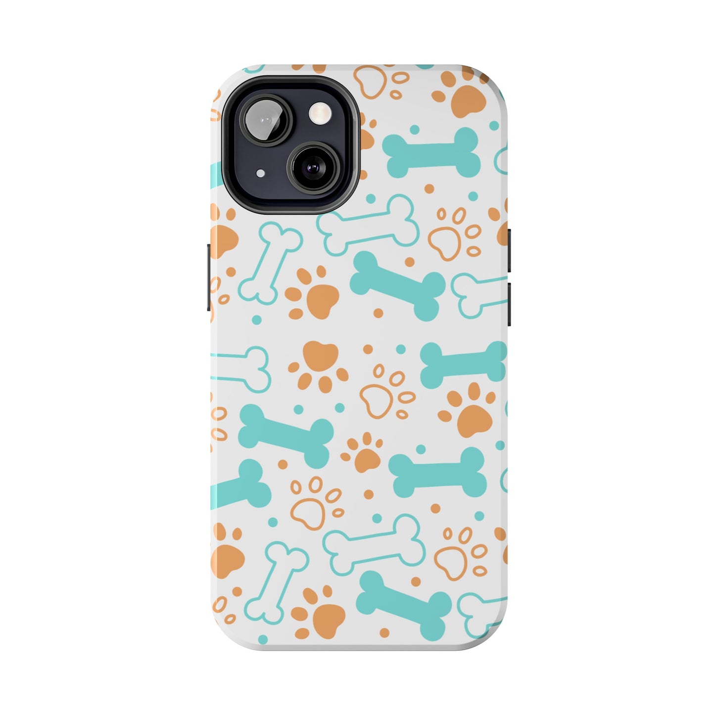 Dog Bones Paw Print Tough Phone Cases