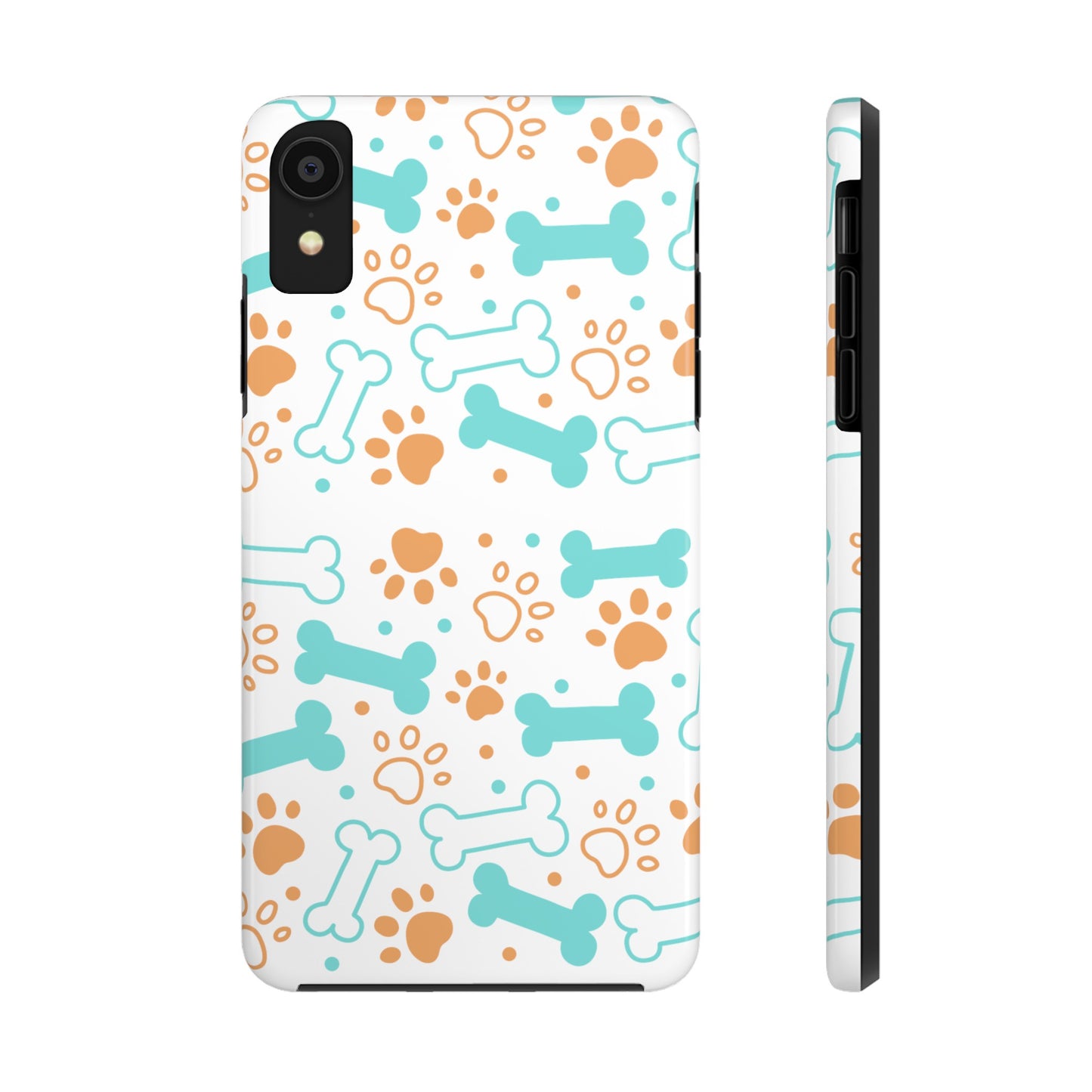 Dog Bones Paw Print Tough Phone Cases