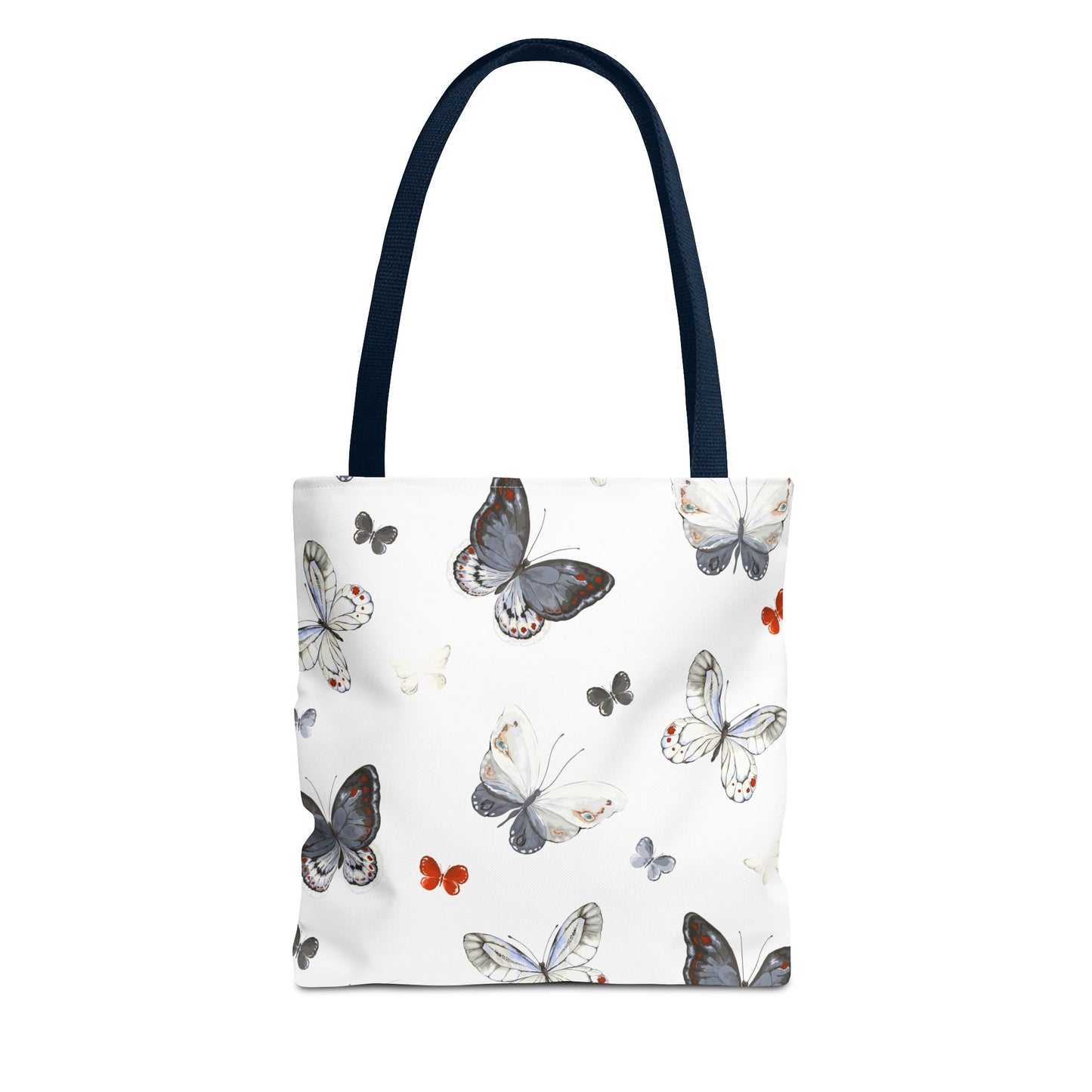 Butterfly Print Tote Bag - Stylish Shopping Bag, Eco-Friendly Carryall, Butterfly Lover Gift, Spring Accessories, Floral Design
