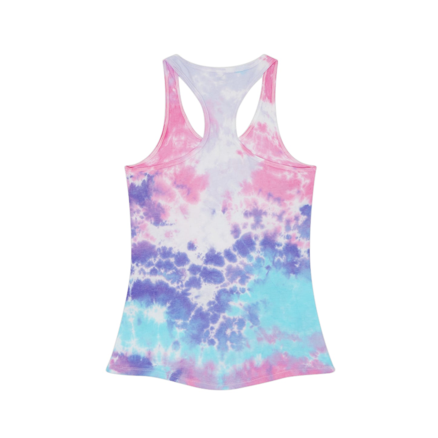 Pontoons and High Noons Tie Dye Racerback Tank Top - Chill Summer Vibe for Outdoor Fun