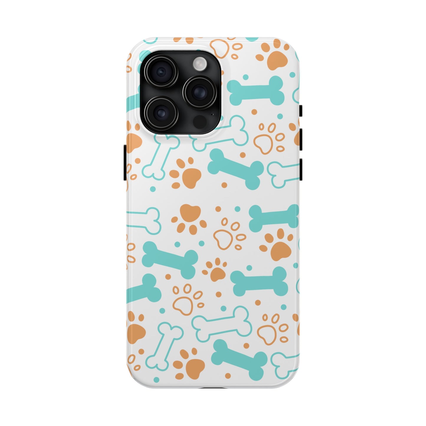 Dog Bones Paw Print Tough Phone Cases