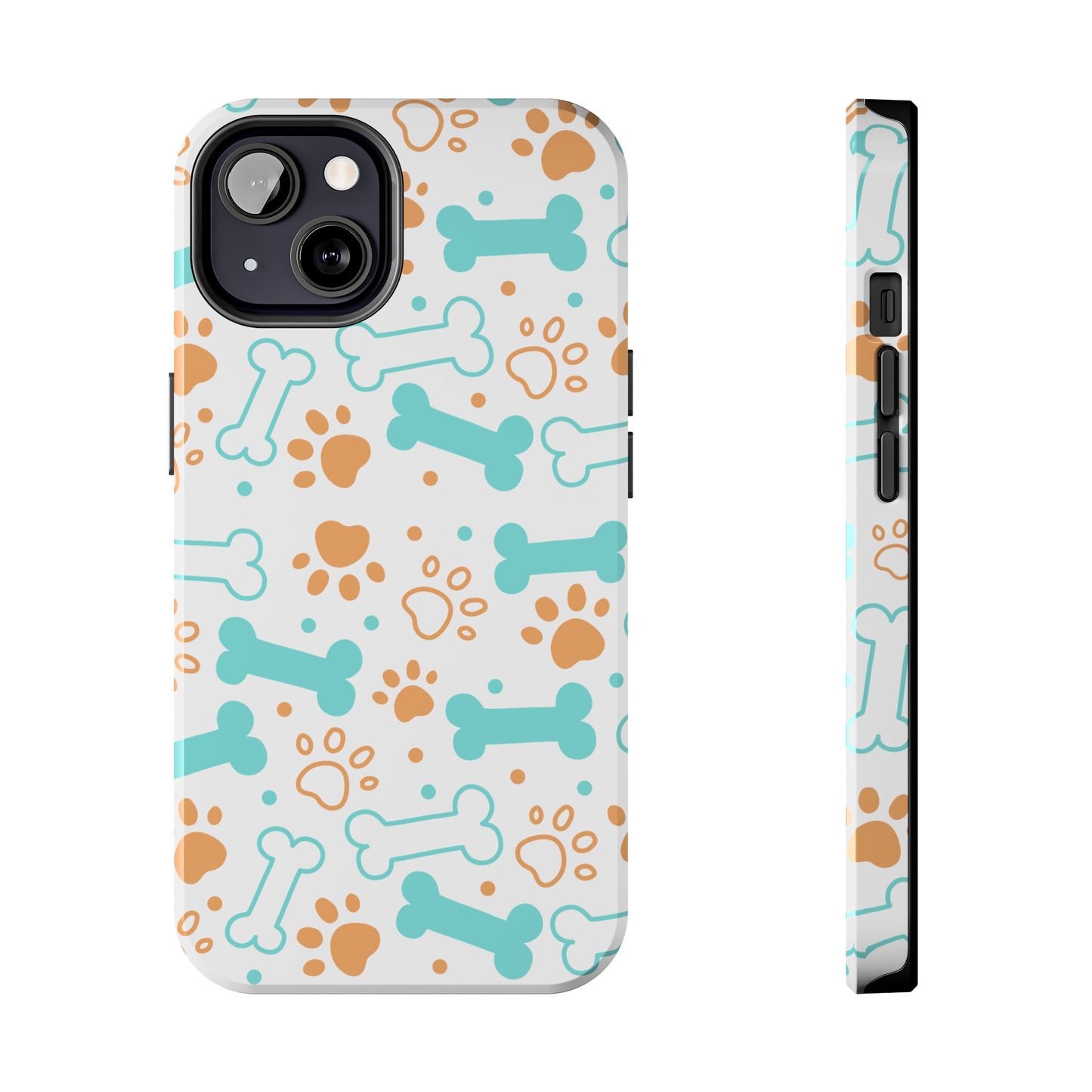 Dog Bones Paw Print Tough Phone Cases