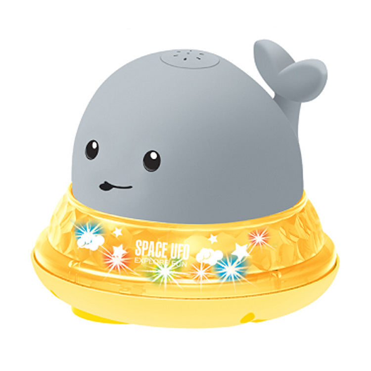 Toys Baby Cute Cartoon Whale Floating Spraying Water Bath Light Music LED Baby
