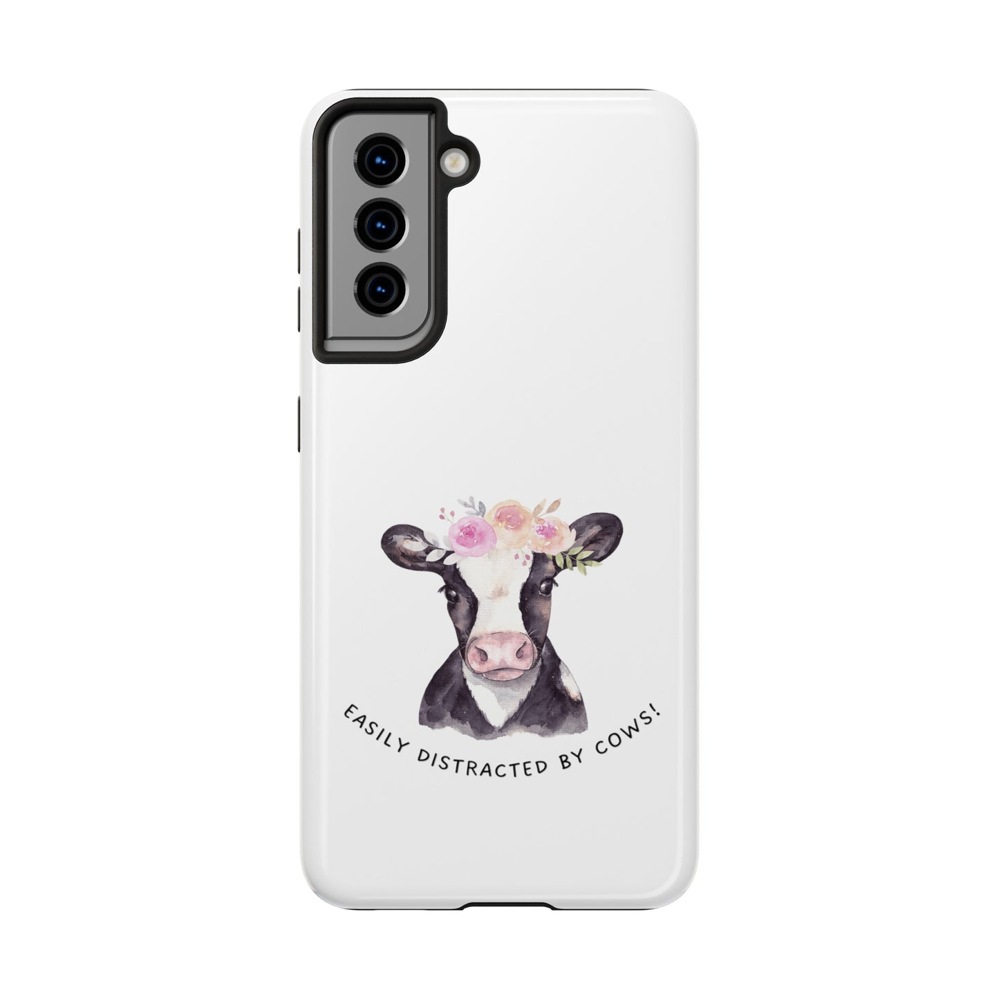 Easily distracted by Cows Tough Phone Cases