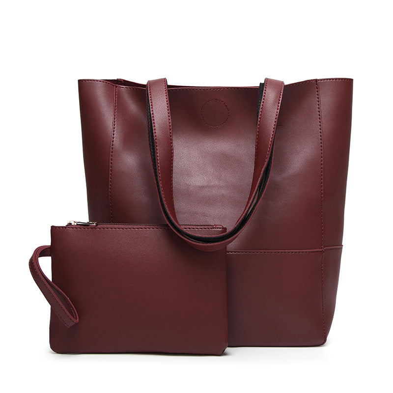 Handbag Foreign Trade New Winter Fashion Bags Shoulder Hand Color Large Picture Package