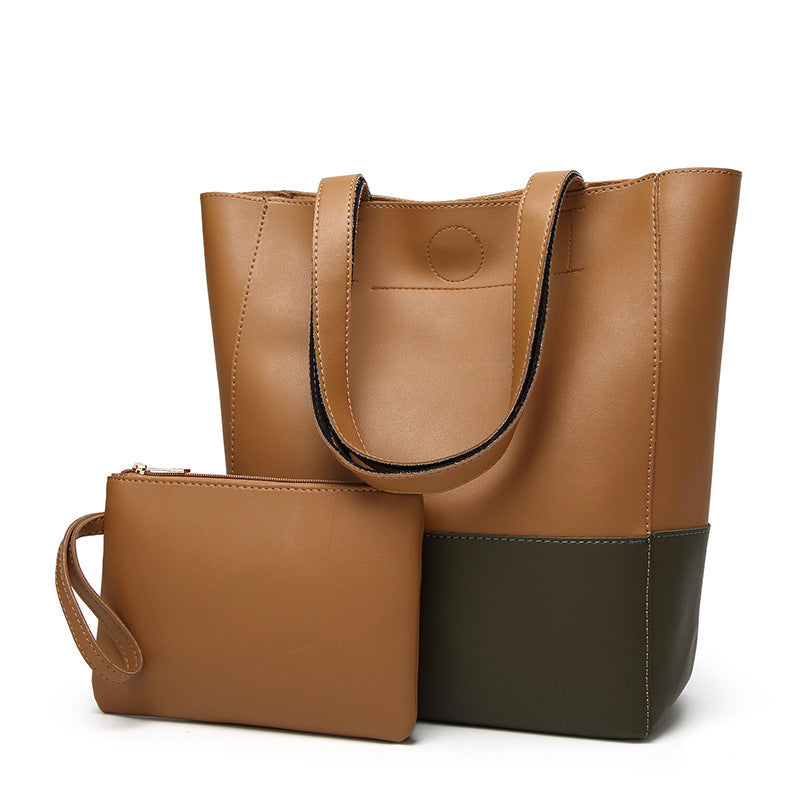 Handbag Foreign Trade New Winter Fashion Bags Shoulder Hand Color Large Picture Package