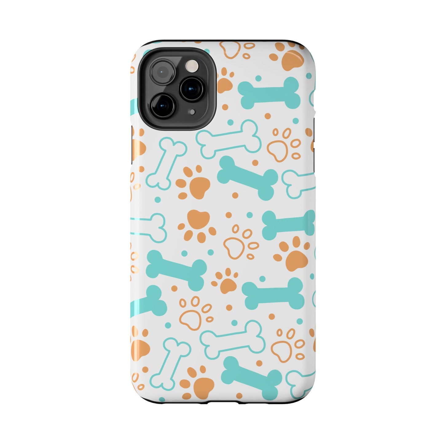 Dog Bones Paw Print Tough Phone Cases