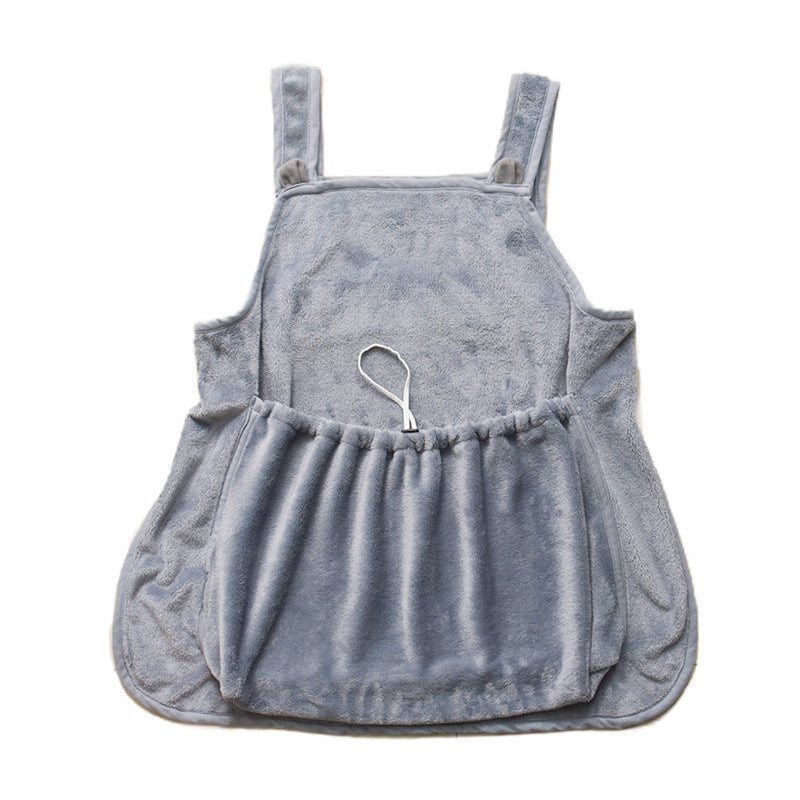 Cat Pouch Clothes Pets Apron Non-stick Anti-grab Soft Plush Camisole Pinafore For Pets