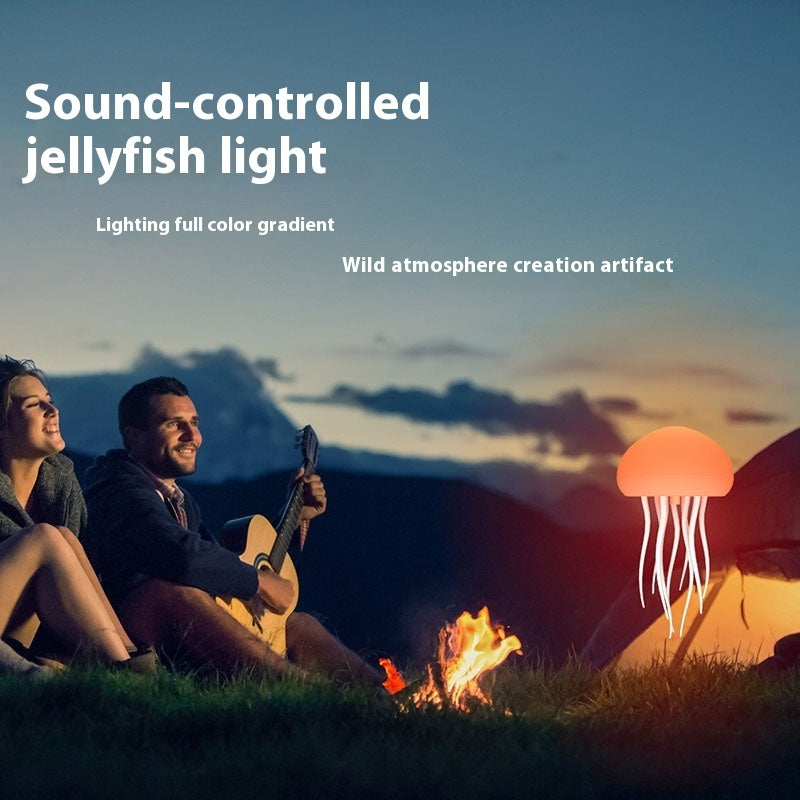 Light Jellyfish Mood Lamp LED Night Portable Decorations For Bedside Desk