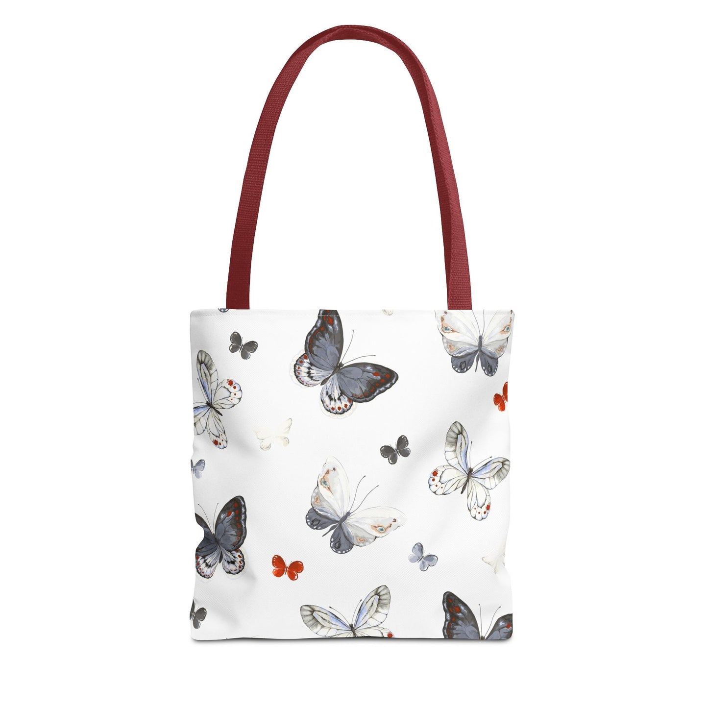 Butterfly Print Tote Bag - Stylish Shopping Bag, Eco-Friendly Carryall, Butterfly Lover Gift, Spring Accessories, Floral Design