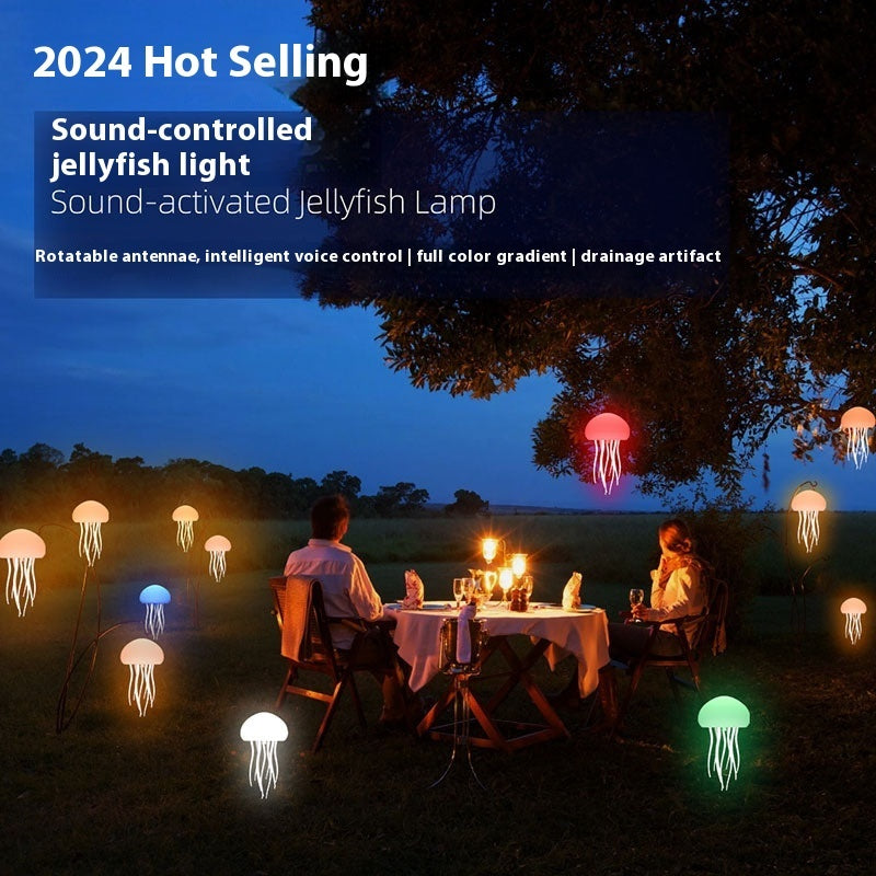 Light Jellyfish Mood Lamp LED Night Portable Decorations For Bedside Desk