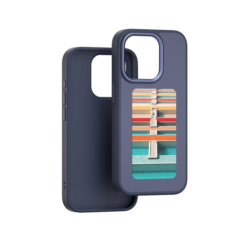 Phone Apple iPhone E-ink Screen Case Unlimited Screen Projection Personalized Cover Battery Free New Designer Luxury