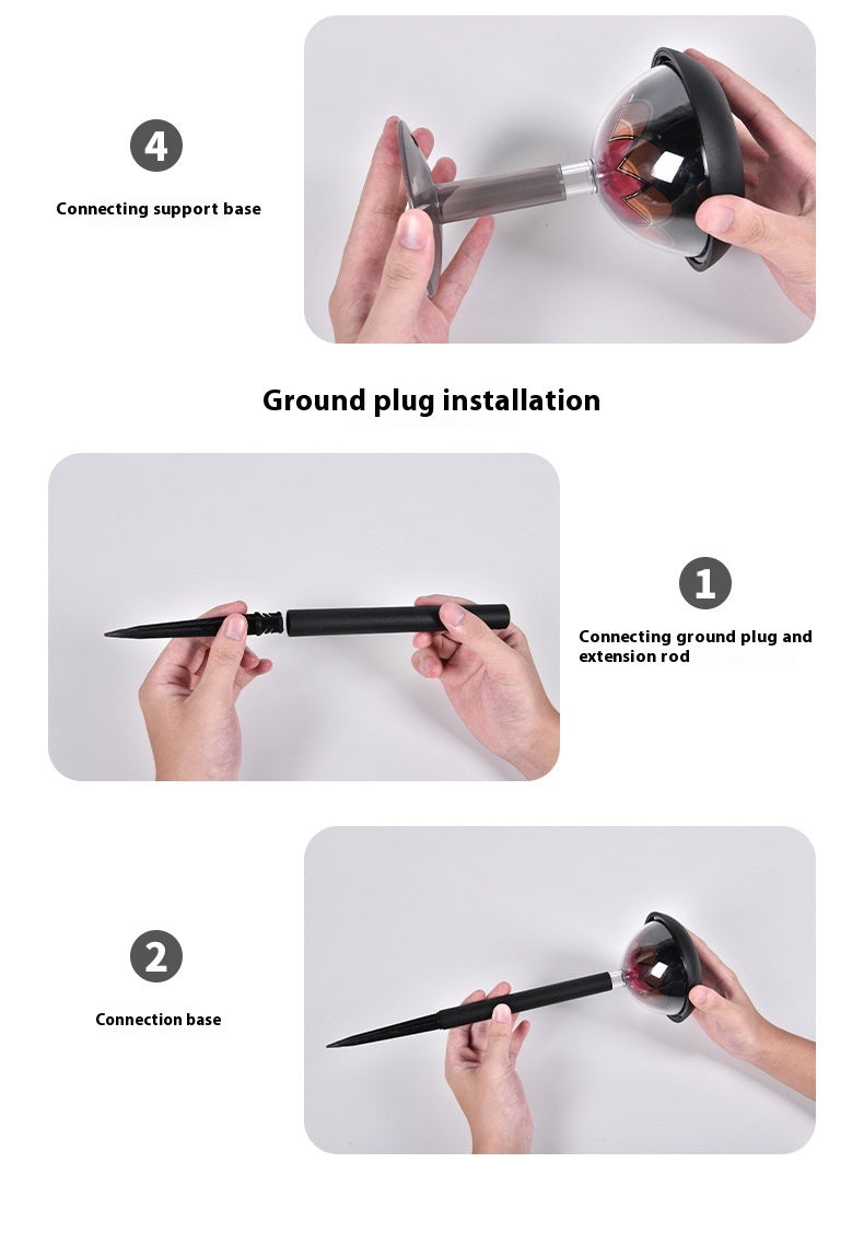 Solar Outdoor Waterproof Garden Courtyard Energy Projection Lamp