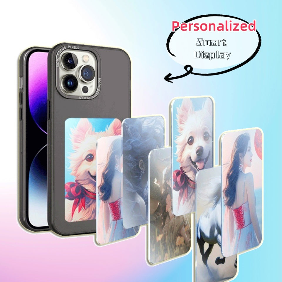 Phone Apple iPhone E-ink Screen Case Unlimited Screen Projection Personalized Cover Battery Free New Designer Luxury