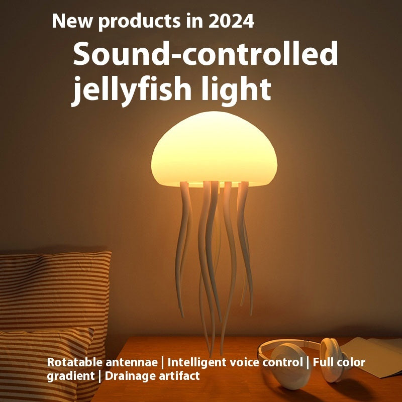 Light Jellyfish Mood Lamp LED Night Portable Decorations For Bedside Desk