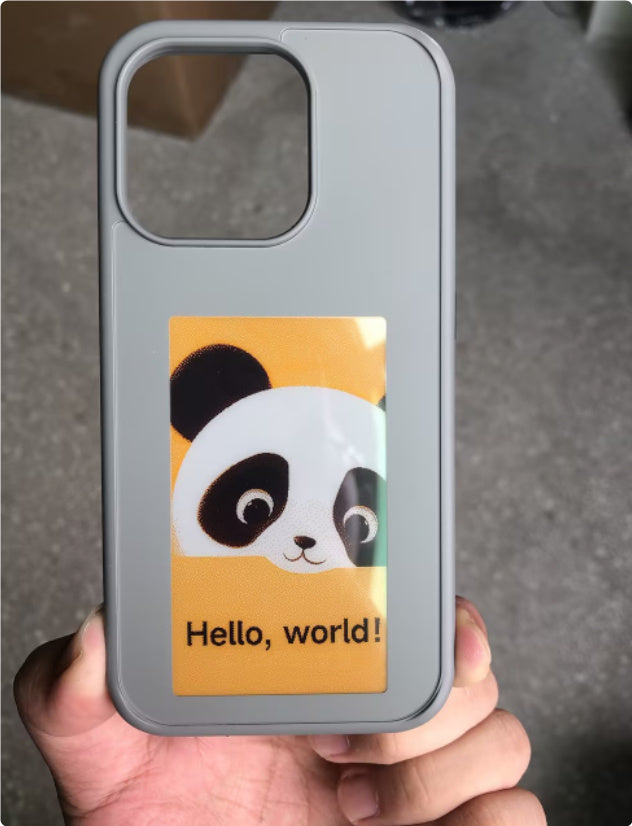 Phone Apple iPhone E-ink Screen Case Unlimited Screen Projection Personalized Cover Battery Free New Designer Luxury